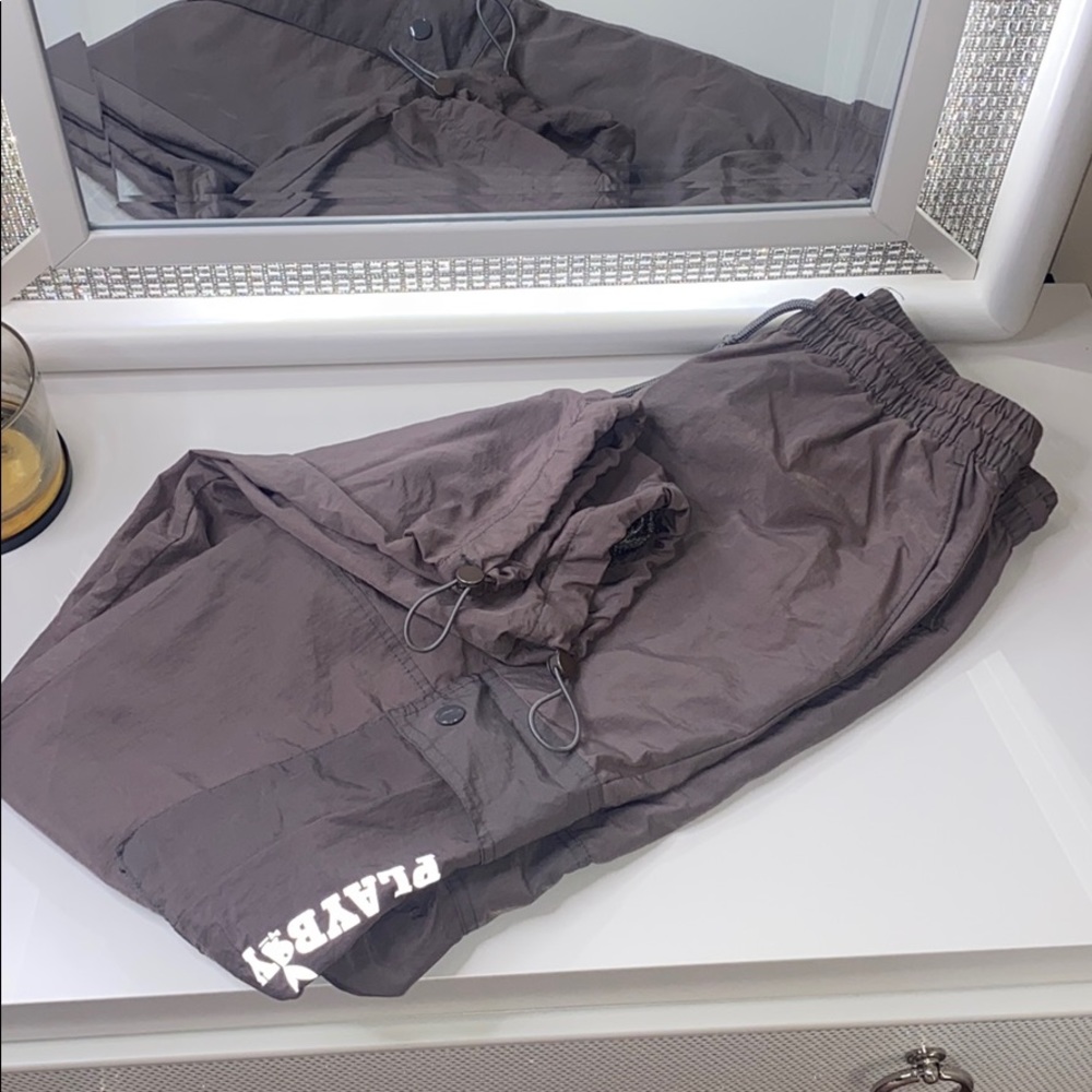 Reflective playboy cargo pants